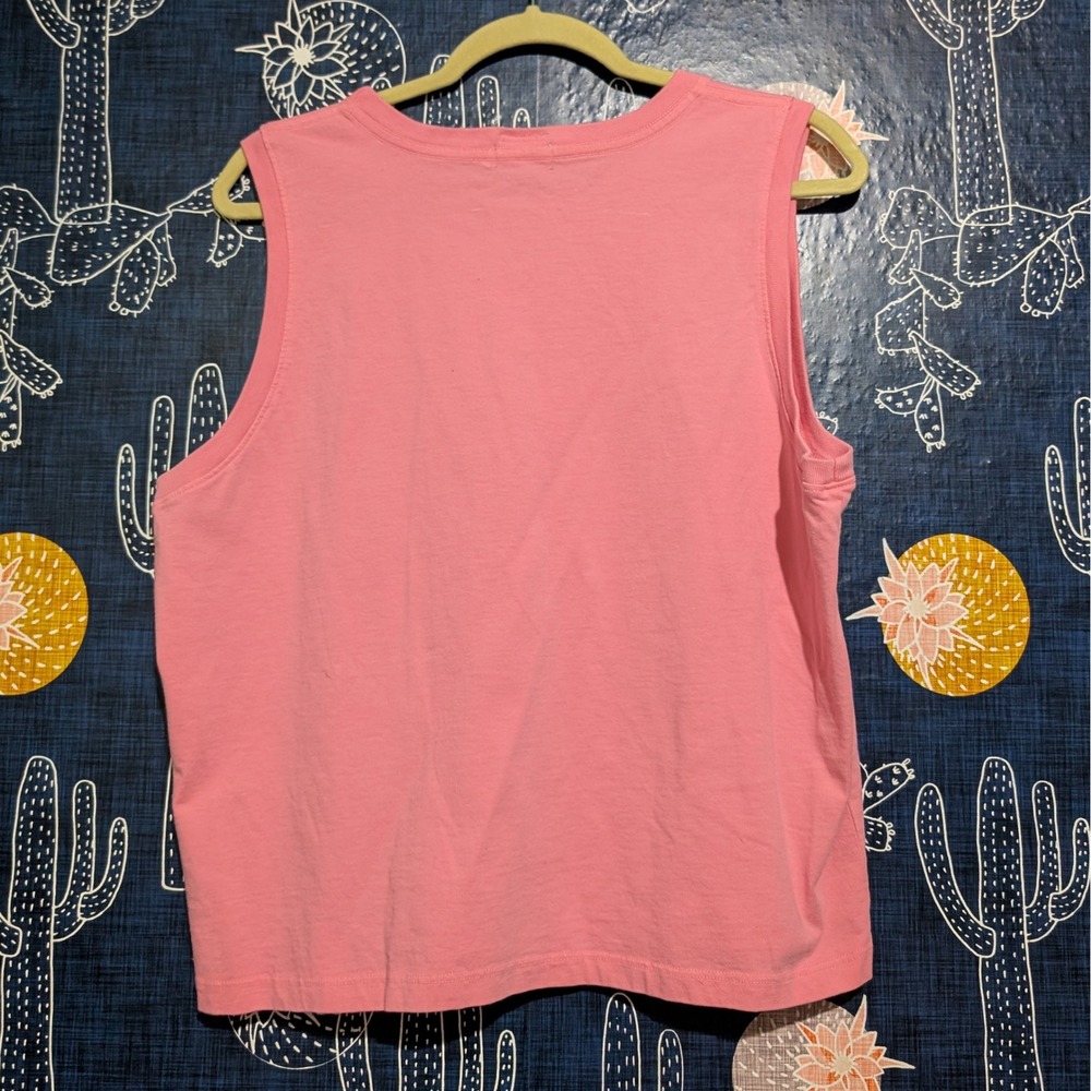MOTHER The Strong and Silent Type Tank Top Pink Women's Size XL - Picture 7 of 10